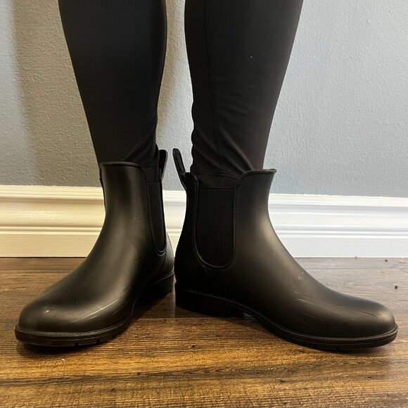Black Asgard Waterproof Rain Boots - Picture 1 of 7